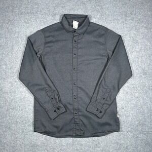 The North Face button up shirt Mens Medium Grey Long Sleeve Gorpcore thermocore